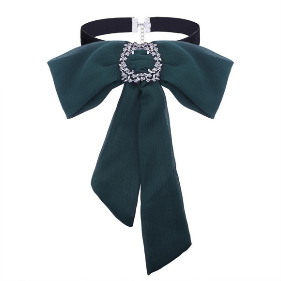 TBM Accessories - Bow Tie Holiday Statement Necklace